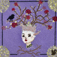 Peaseblossom - Faux Linen Pillow