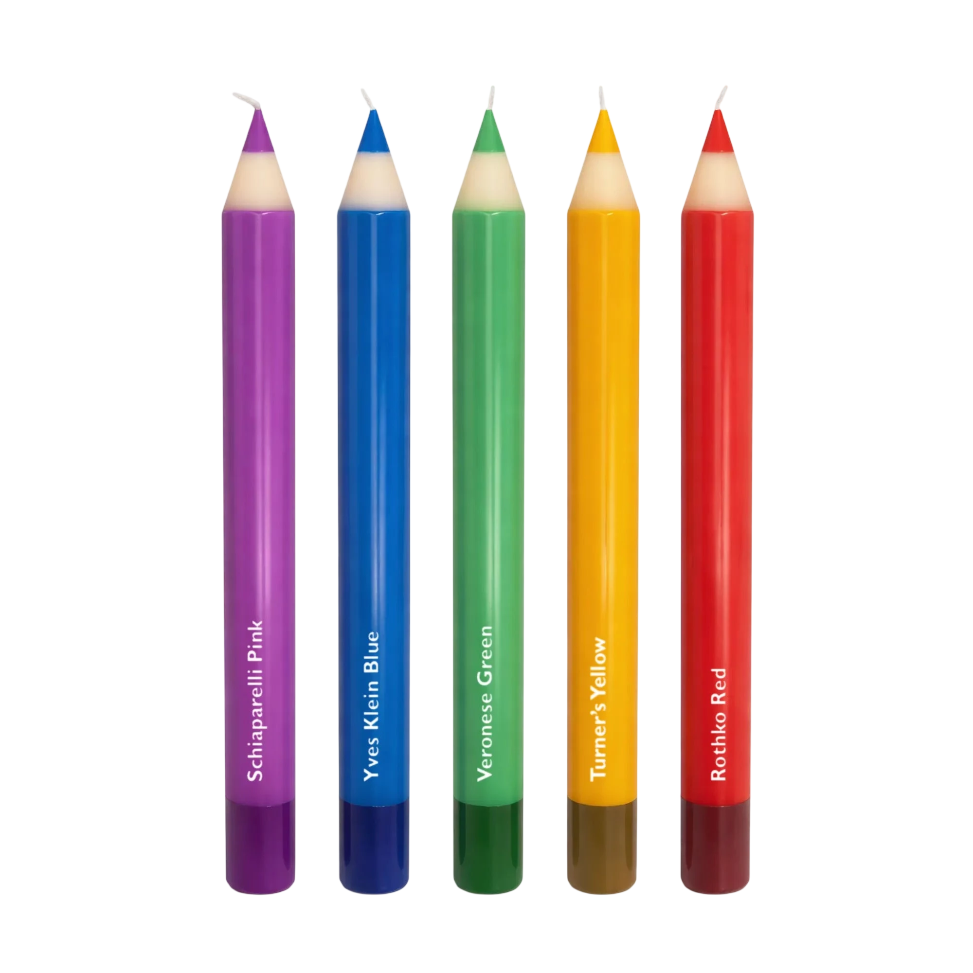 Pencil Taper Candles – Multicolor (5 pack)