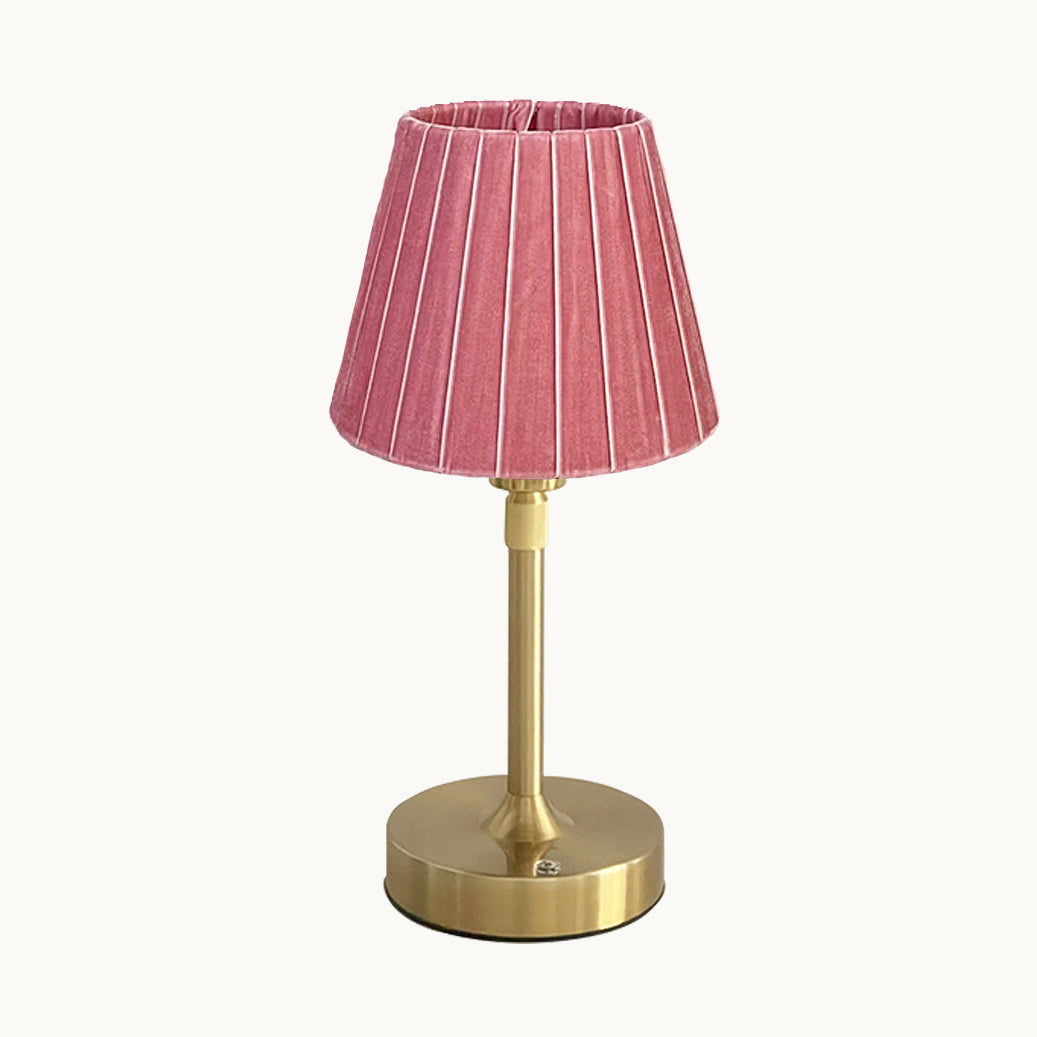 Pietra rose extendable velvet lamp