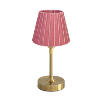 Pietra rose extendable velvet lamp