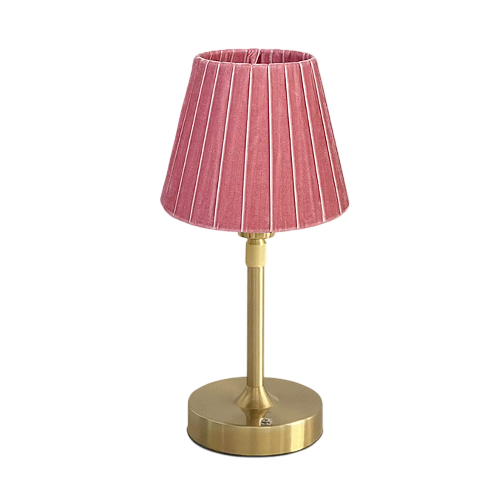Pietra rose extendable velvet lamp