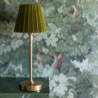 Pietra green extendable velvet lamp