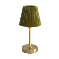 Pietra green extendable velvet lamp