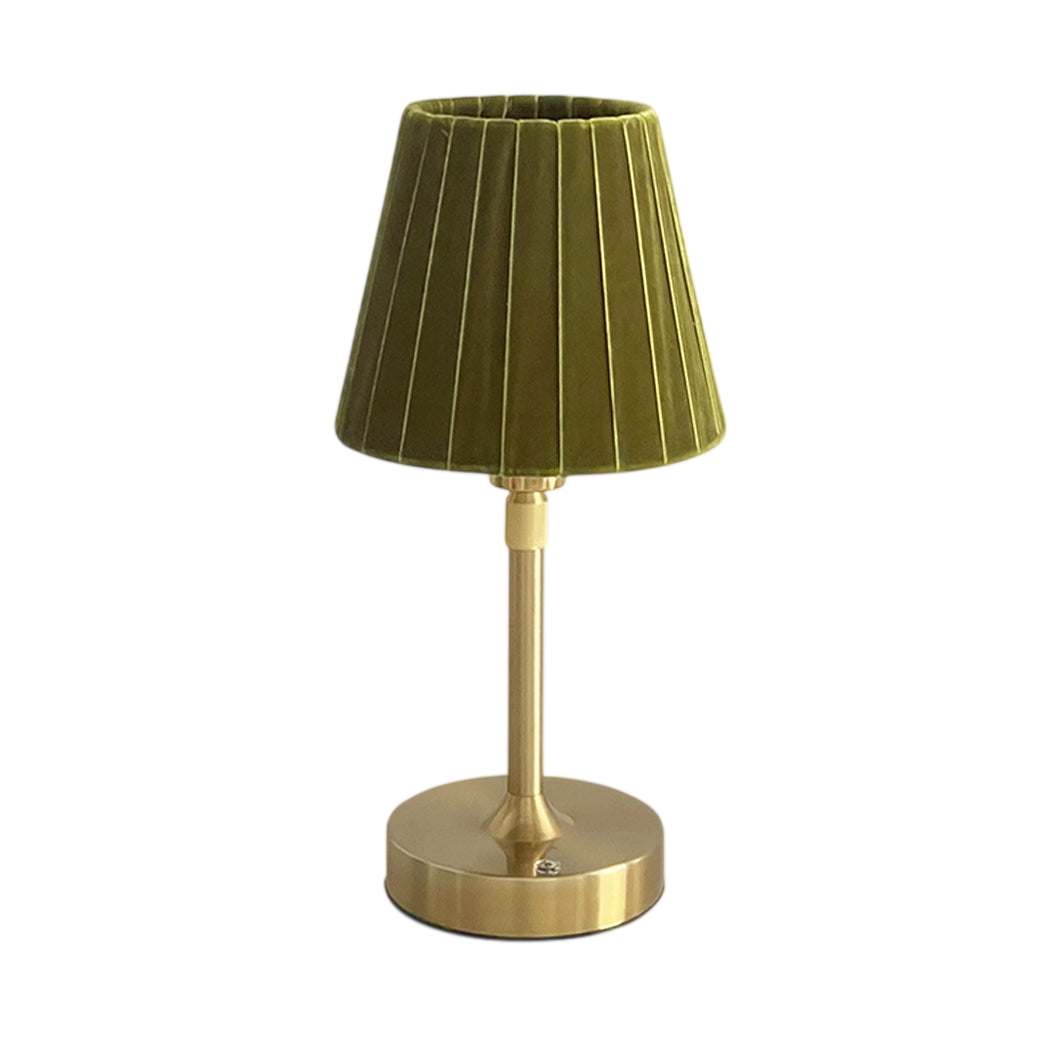 Pietra green extendable velvet lamp