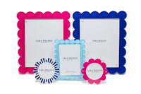 Pastel Blue Acrylic Scallop Frame