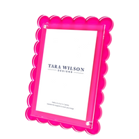 Pink Acrylic Scallop Frame