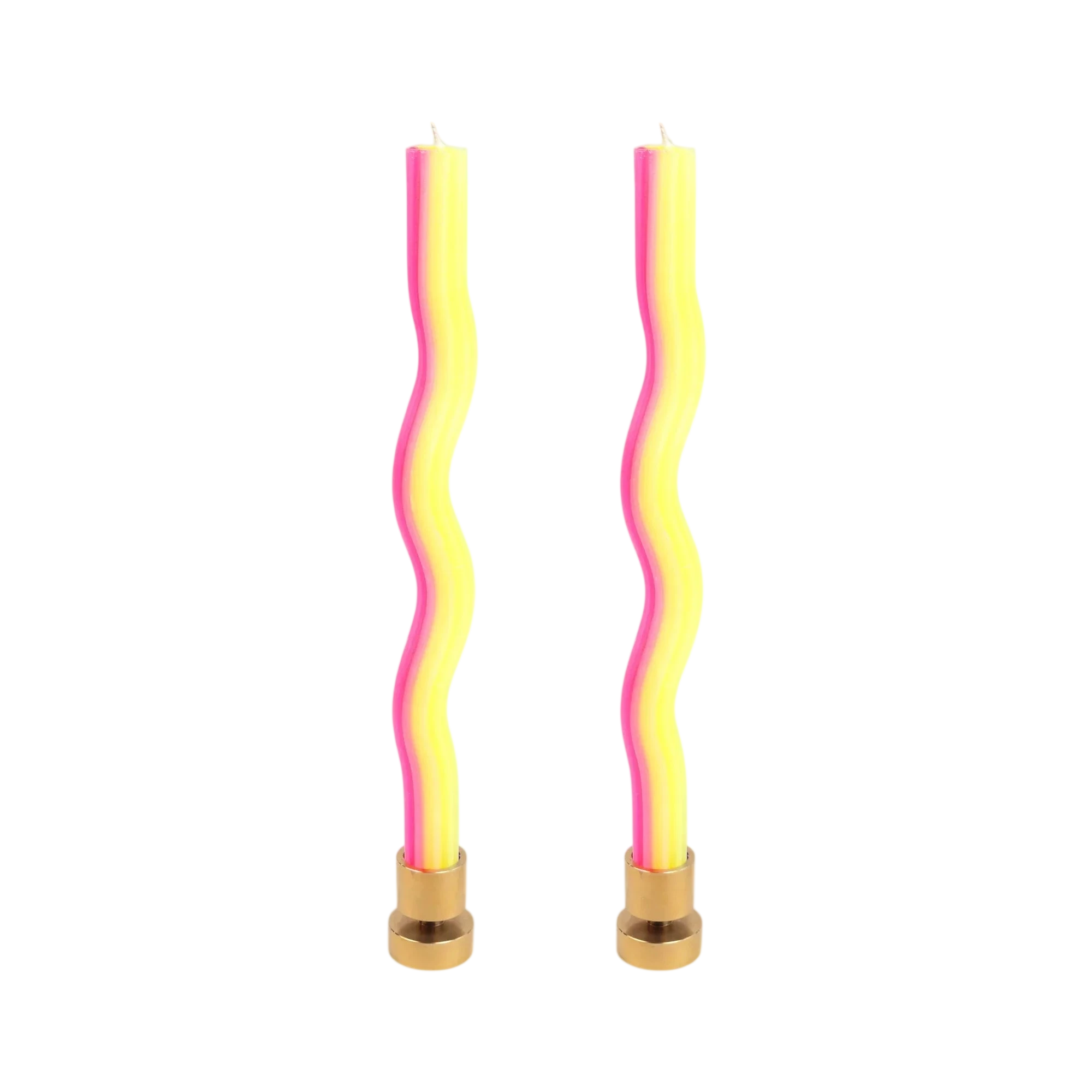 Wiggle Candles - Yellow & Pink (2 pack)