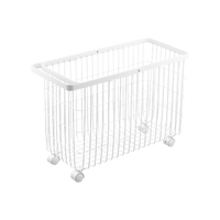 Rolling Wire Basket (14.8" H)  - Steel
