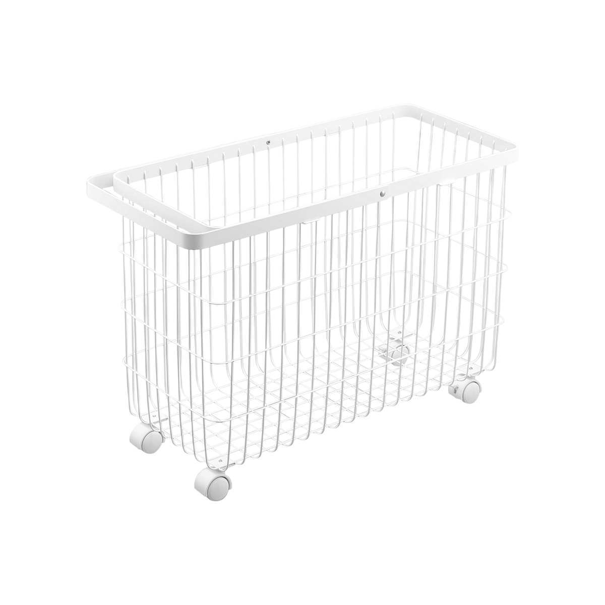 Rolling Wire Basket (14.8" H)  - Steel