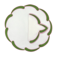 Poppy green linen placemat (set of 4)