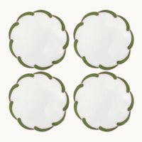 Poppy green linen placemat (set of 4)