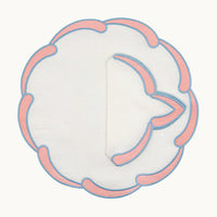 Poppy pink linen placemat (set of 4)
