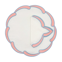 Poppy pink linen placemat (set of 4)