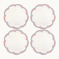 Poppy pink linen placemat (set of 4)
