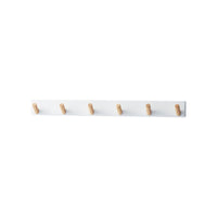 Wall-Mounted Coat Rack - Steel + Wood