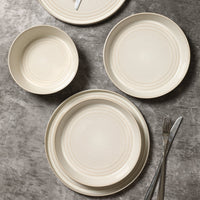 Claire Stoneware Dinnerware Set - White
