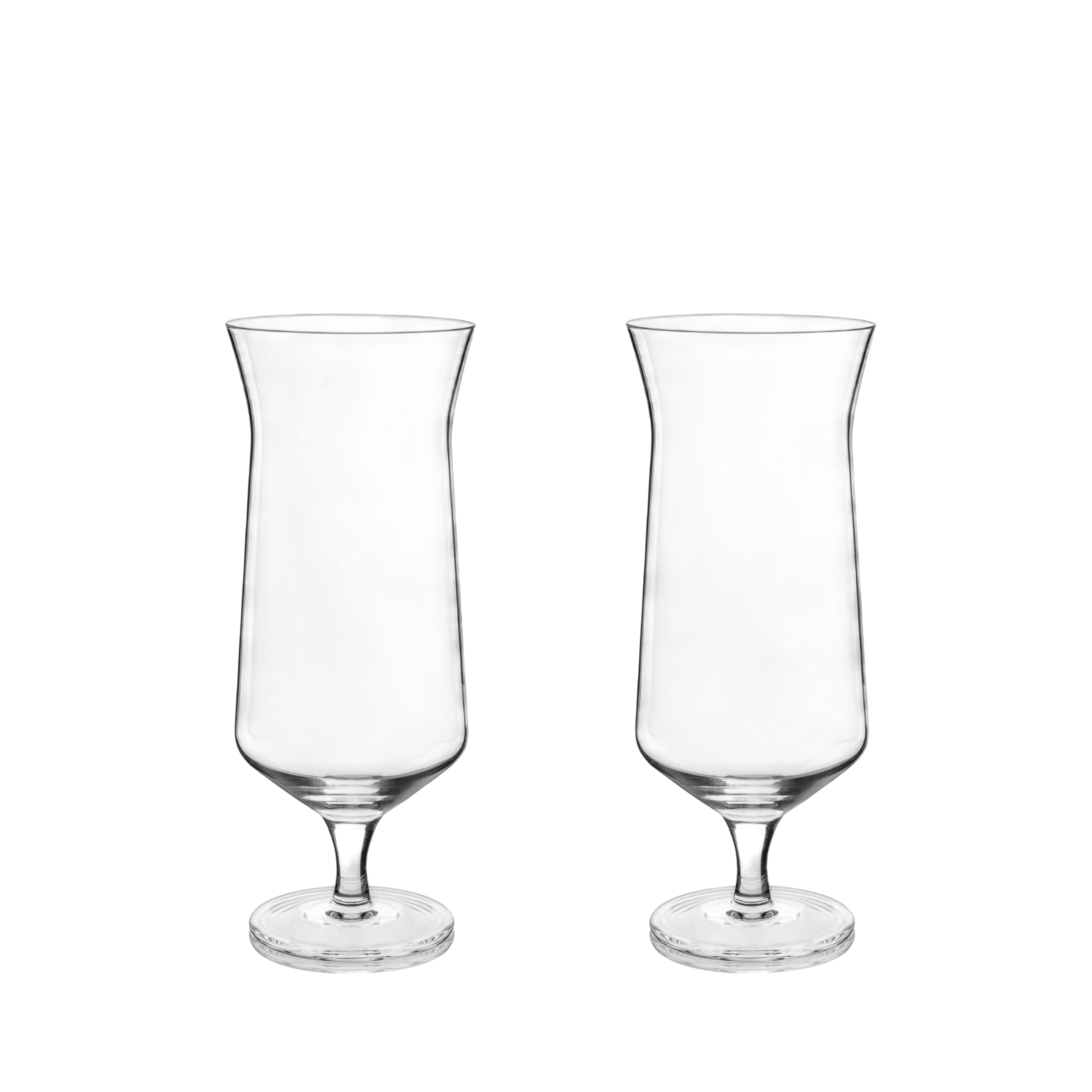 Raye Angled Crystal Hurricane Glasses Set of 2