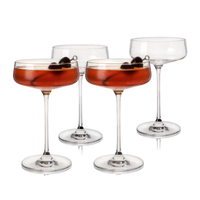 Reserve Julien Crystal Coupe Glasses Set of 4