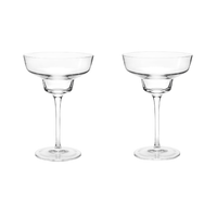 Raye Angled Crystal Margarita Glasses Set of 2