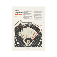 Great American Ballpark Baseball Field Print