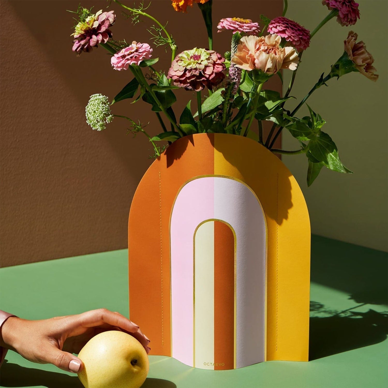 OCTAEVO Paper Vase Riviera Arch