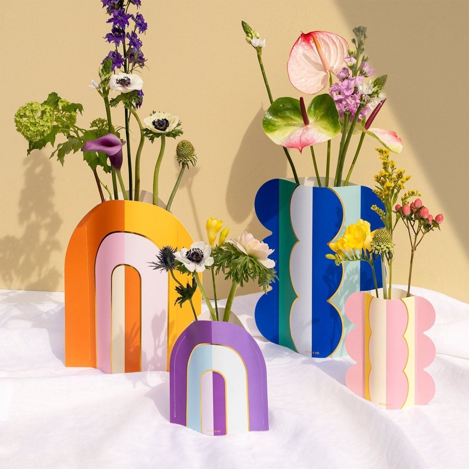 OCTAEVO Paper Vase Riviera Arch