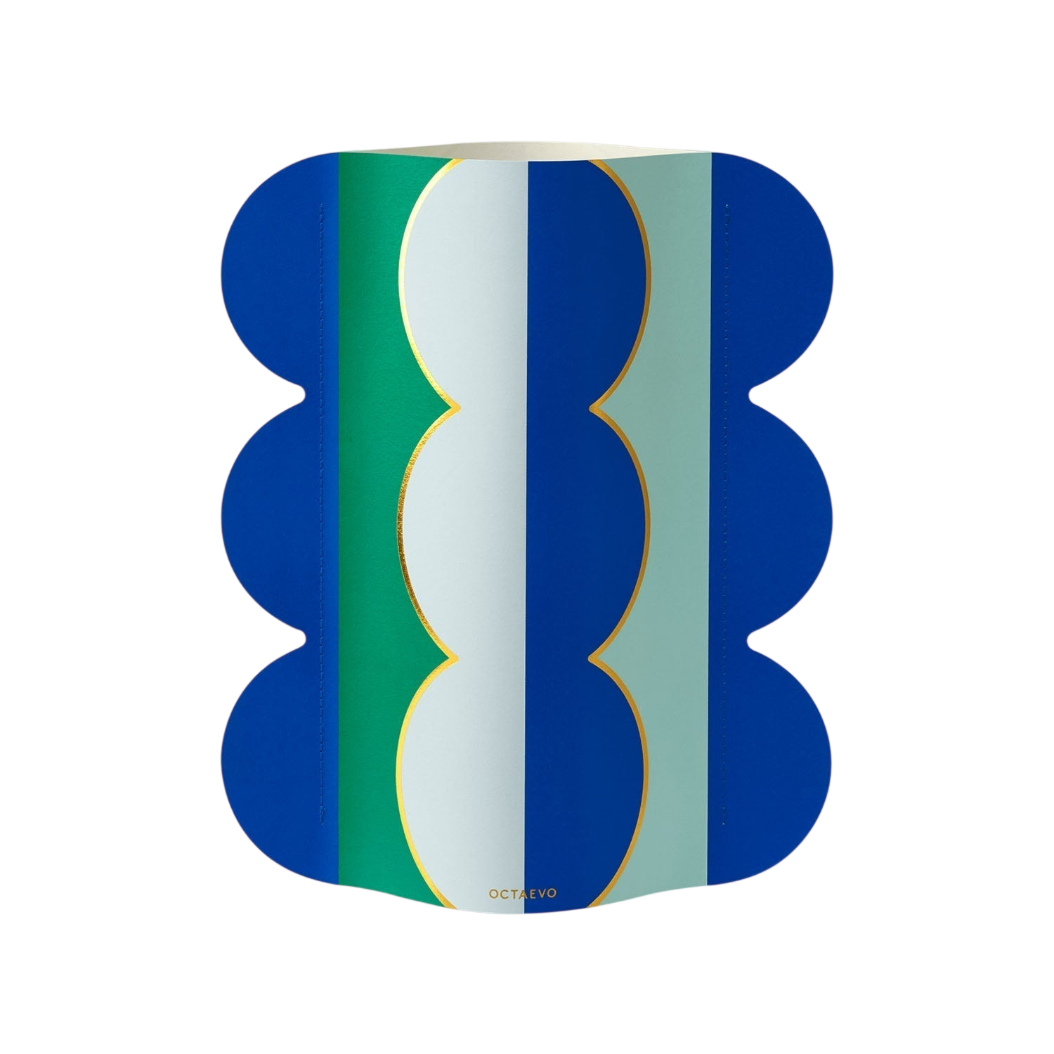 OCTAEVO Paper Vase Riviera Wave