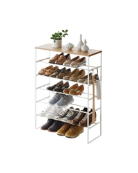 Six-Tier Shoe Rack (34" H)  - Steel