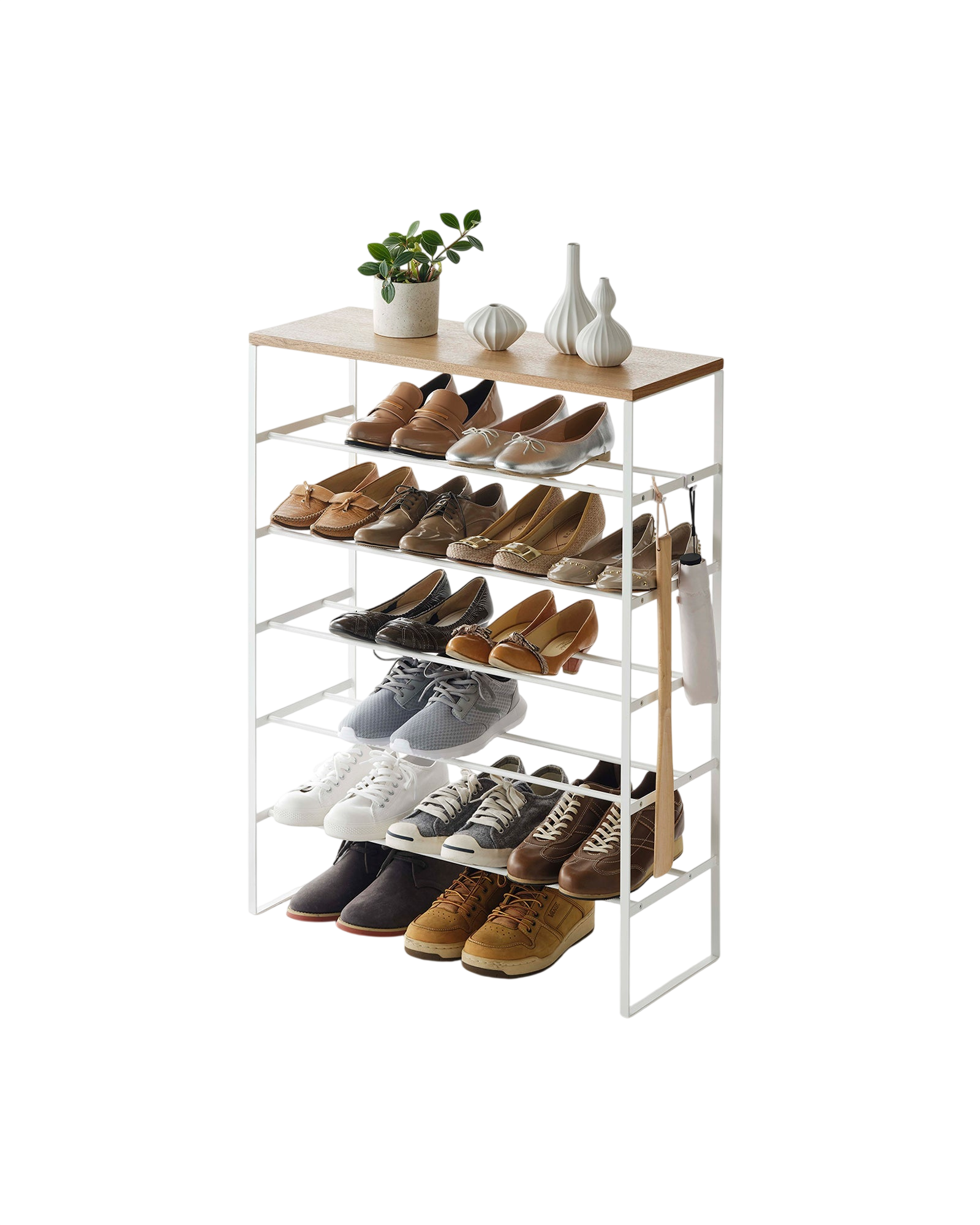 Six-Tier Shoe Rack (34" H)  - Steel