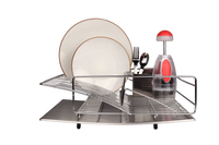 Rohan Stainless Steel Dish Rack Drainer with Cutlery Holder
