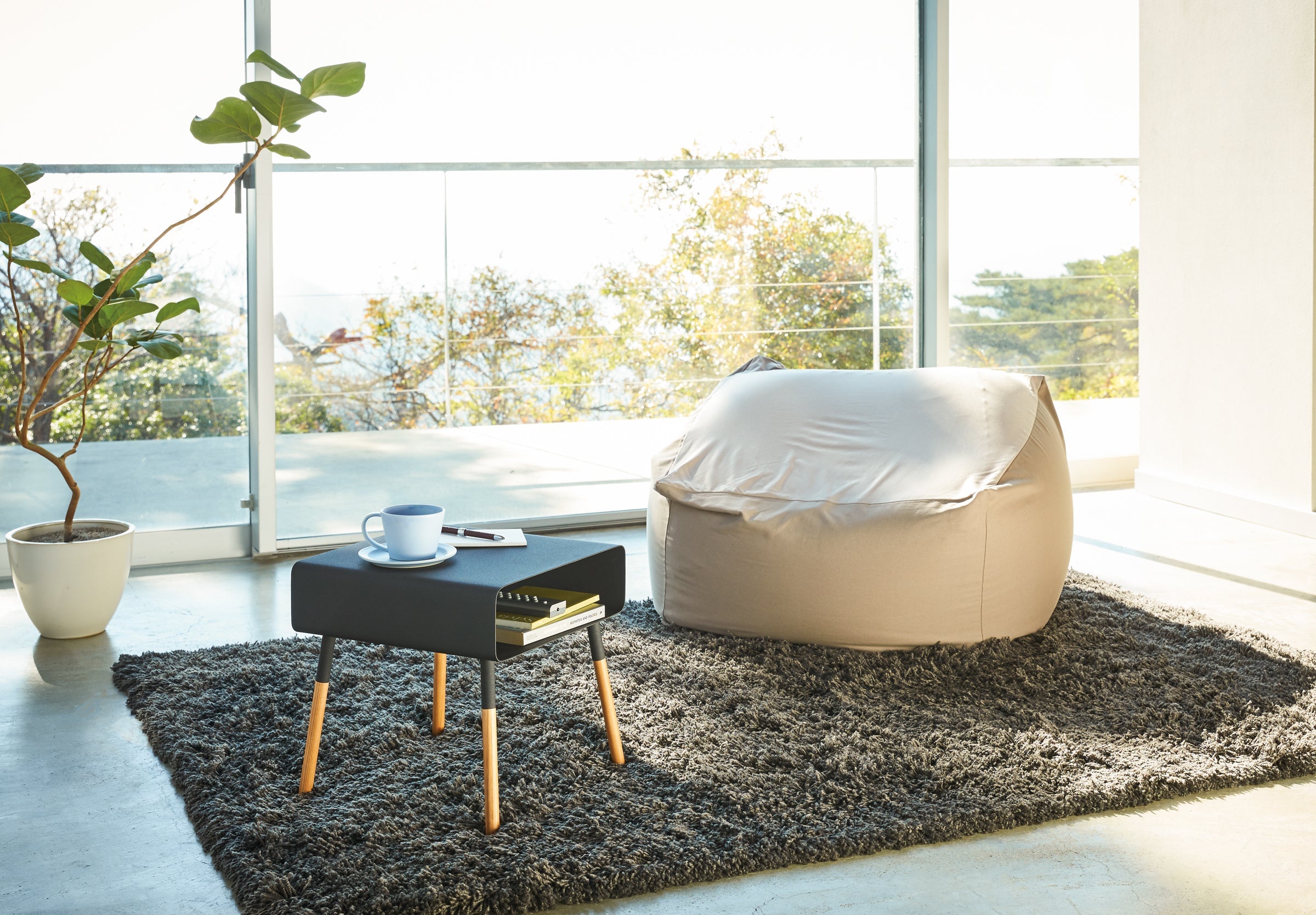 Storage Table - Short (14" H)  - Steel + Wood
