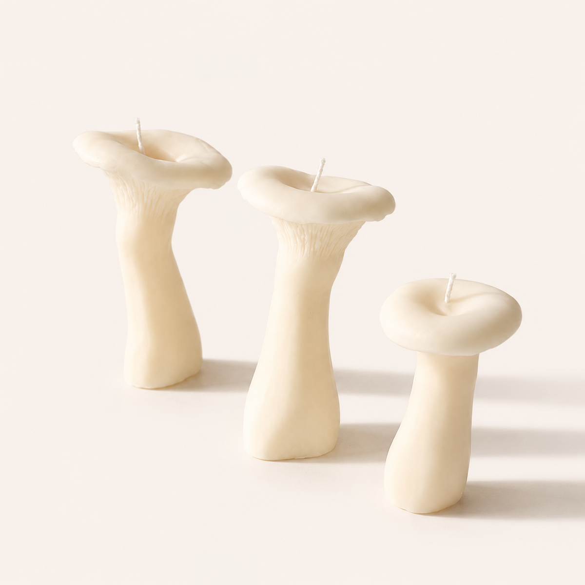 Mushroom Candle Set - 3 Pack