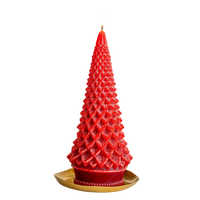Signature Sculpted Tree Candle - Spicy Apple