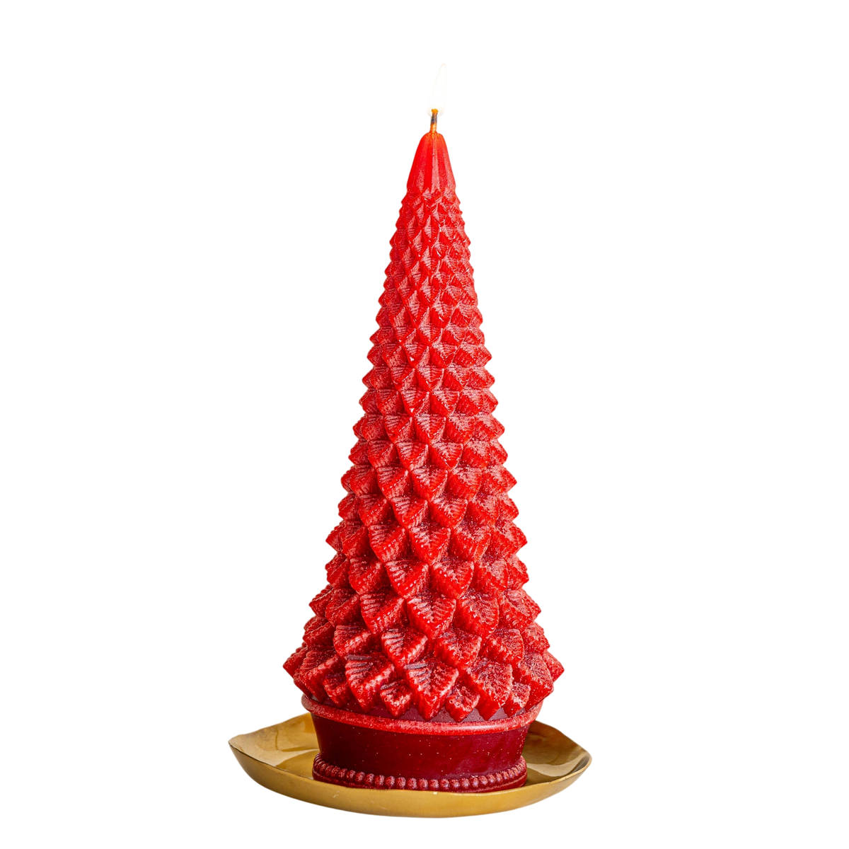 Signature Sculpted Tree Candle - Spicy Apple