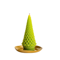 Accent Sculpted Tree Candle - Winterberry Frost