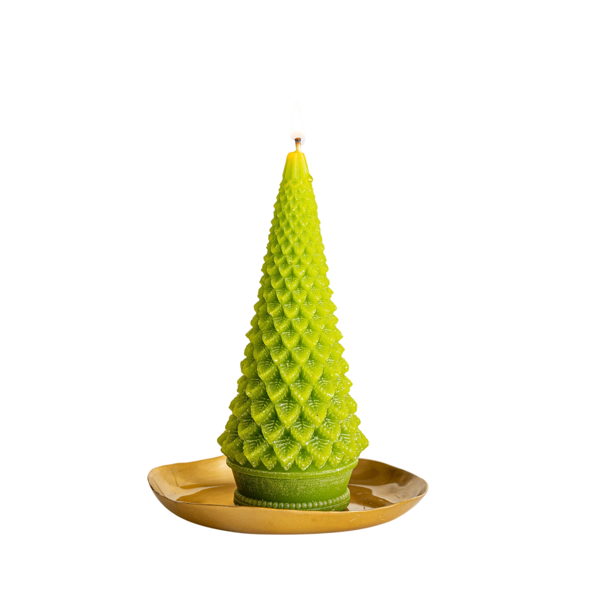 Accent Sculpted Tree Candle - Winterberry Frost