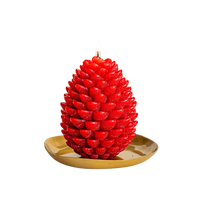Signature Sculpted Pinecone Candle - Spicy Apple