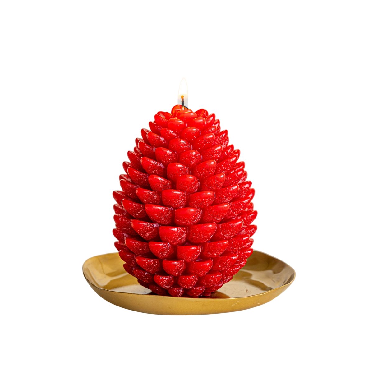 Signature Sculpted Pinecone Candle - Spicy Apple
