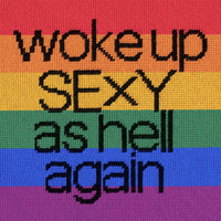 Woke Up Sexy As Hell Again - Velvet Pillow