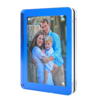 Sea Glass Blue Acrylic 5" x 7" Flip Frame