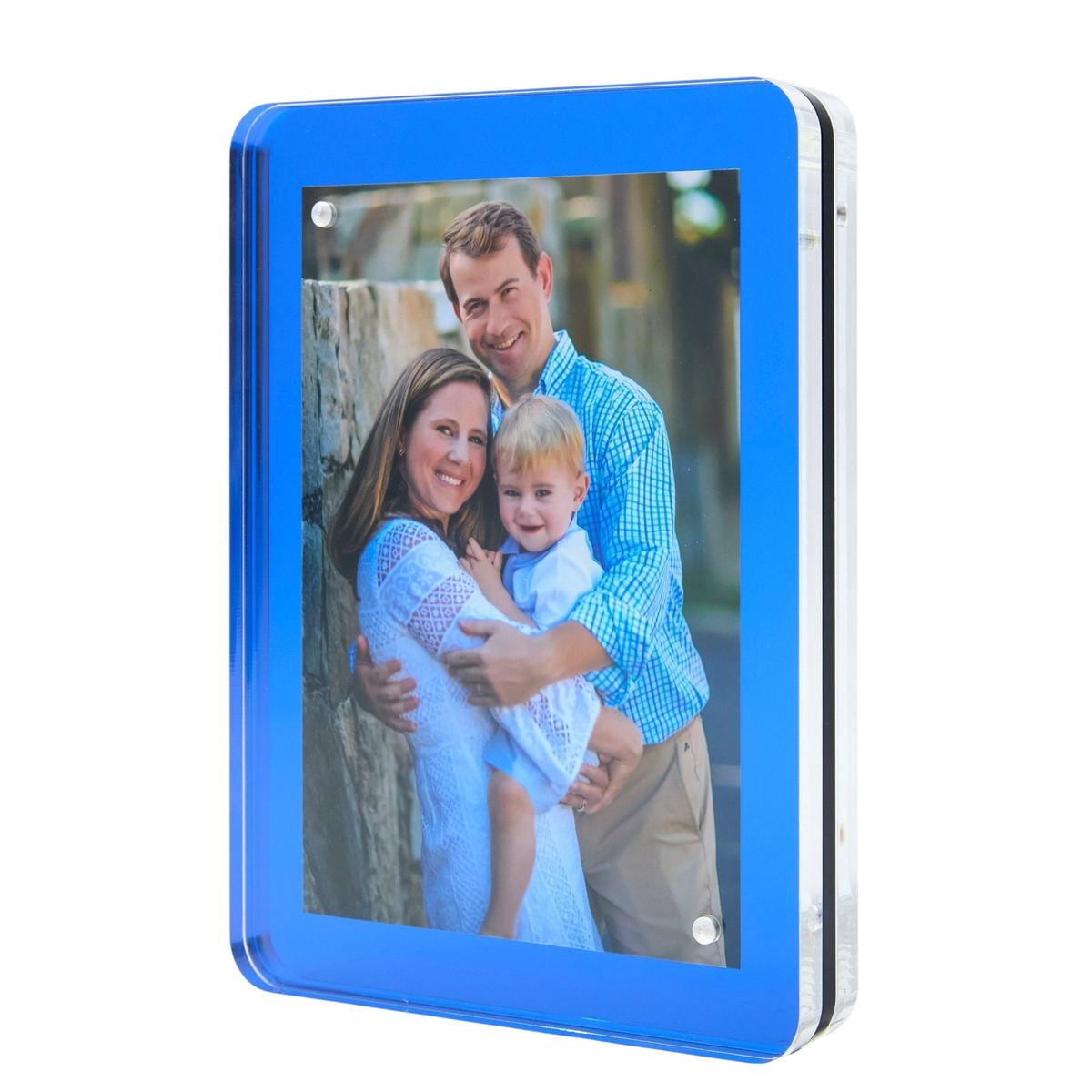 Sea Glass Blue Acrylic 5" x 7" Flip Frame