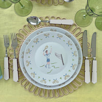 Tennis gentleman dinner plate (set of 4)