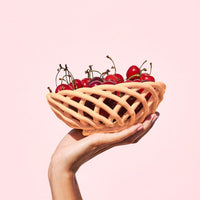 OCTAEVO Sicilia Ceramic Basket Small - Tangerine