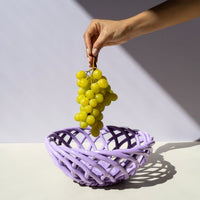 OCTAEVO Sicilia Ceramic Basket Large - Lilac