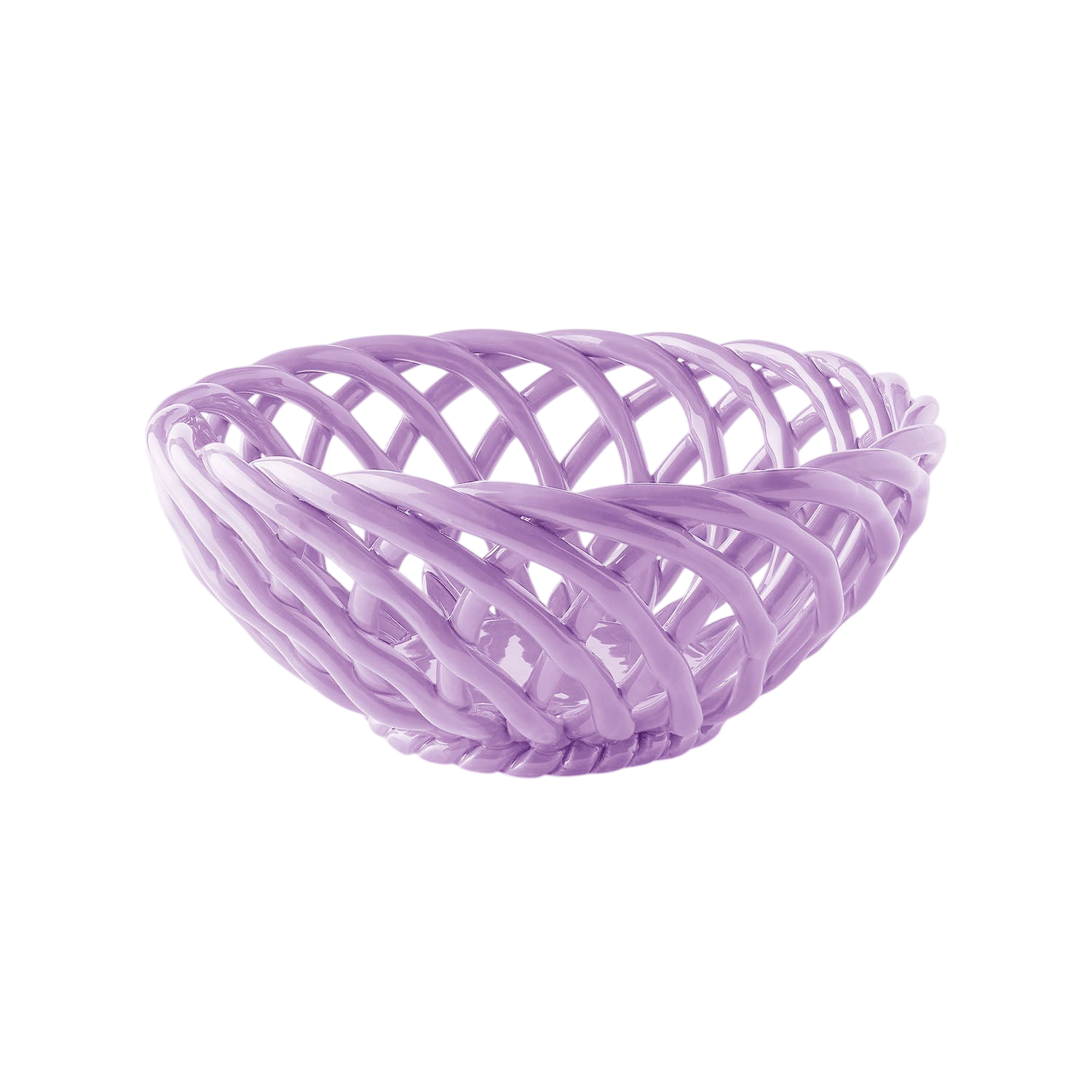 OCTAEVO Sicilia Ceramic Basket Large - Lilac