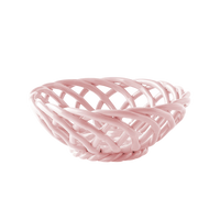 OCTAEVO Sicilia Ceramic Basket Small - Pink