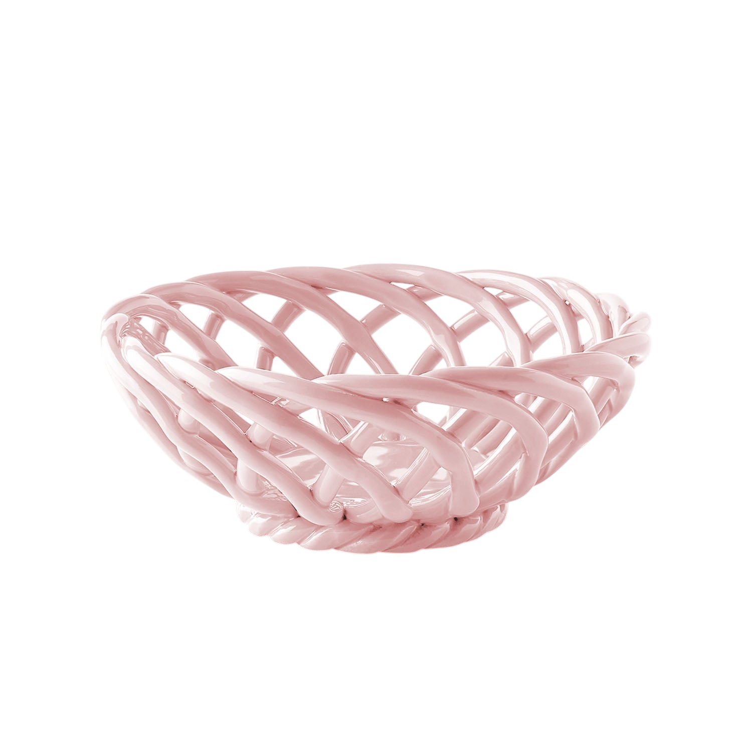 OCTAEVO Sicilia Ceramic Basket Small - Pink