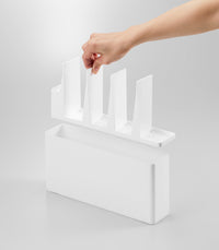 Utensil & Thin Cutting Board Holder - Steel