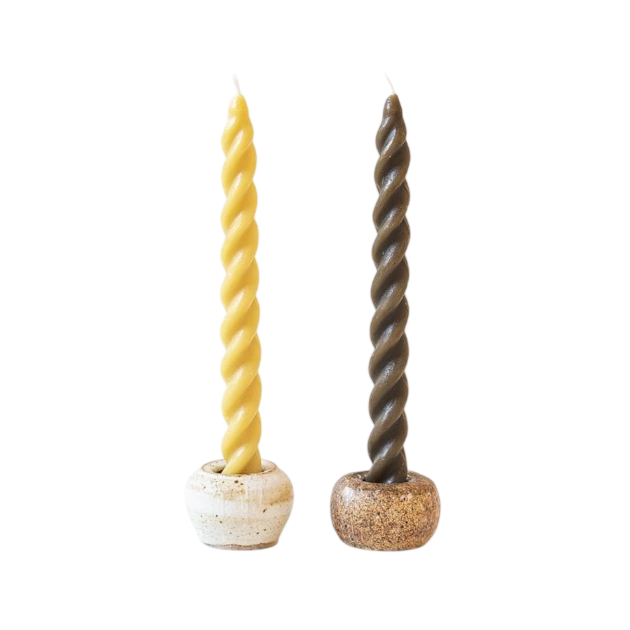Spiral Taper Beeswax Candles