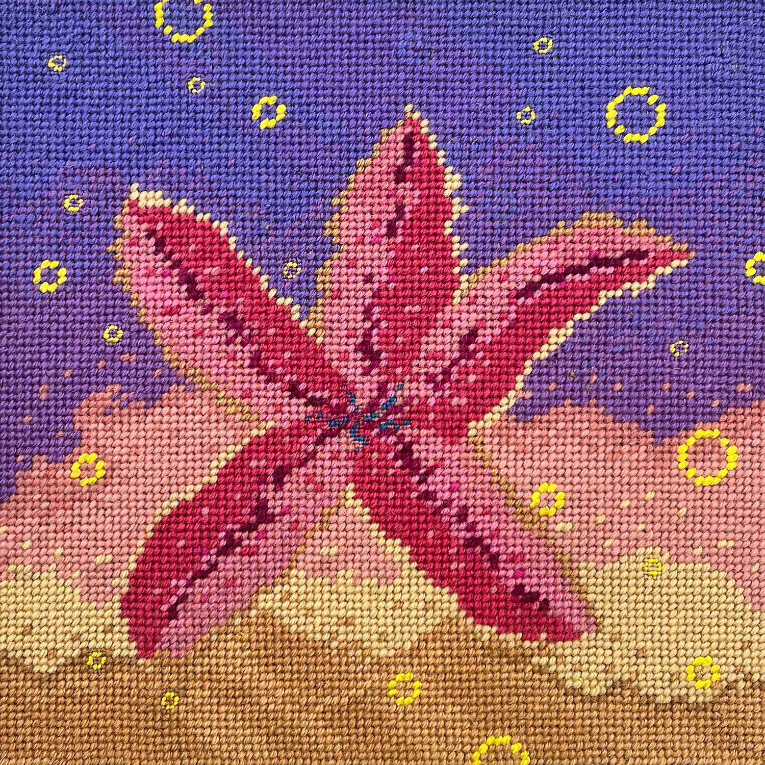 Harry Heissmann x Mommani Threads "STARRY" - Needlepoint Pillow